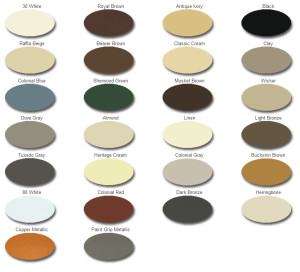 Color-charts – Gutter King of North Florida